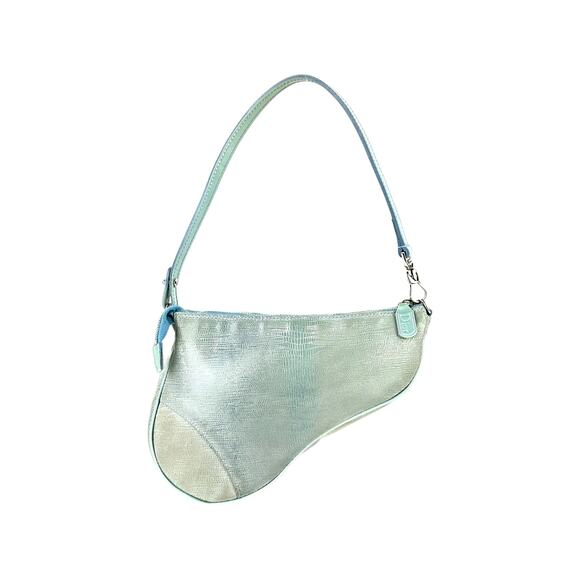 Dior Vintage Lizard Mini Saddle Bag - Picture 1 of 8